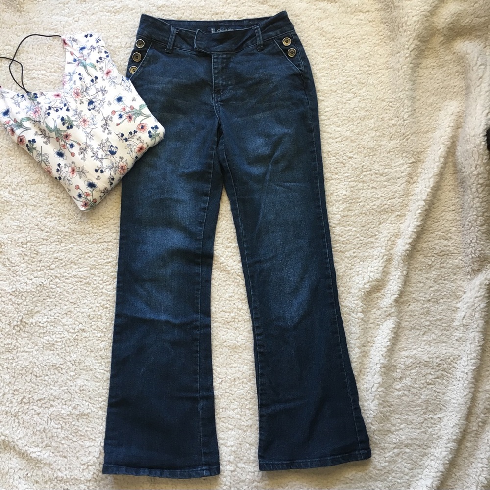 Salt Works Medium Rise Flare Jeans, 4P